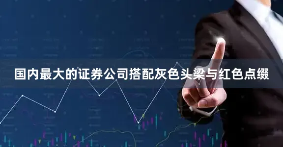 国内最大的证券公司搭配灰色头梁与红色点缀