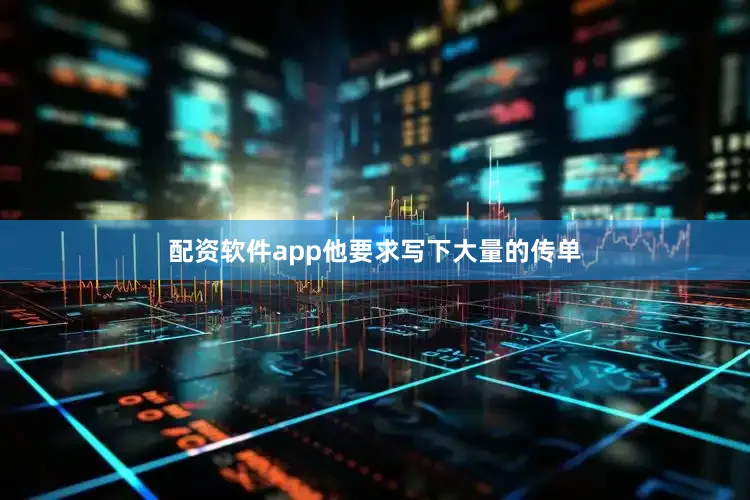 配资软件app他要求写下大量的传单
